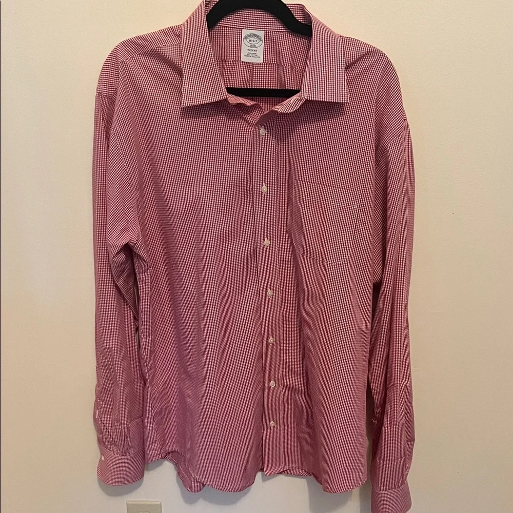 Brooks Brothers Red Checkered Dress Shirt - Picture 1 of 7